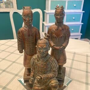 3 Terracotta Chinese soldiers